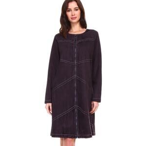 JOH Amira Women's Black Stretch Suede Floral Lined Dress Jacket Size Large